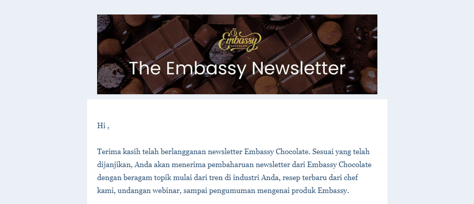 Embassy Newsletter Preview