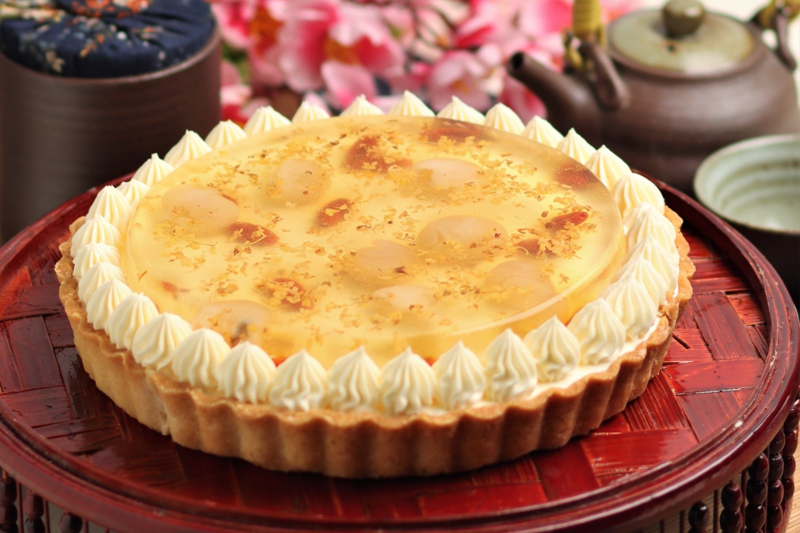 White Chocolate Mousse Tart with Osmanthus Jelly 1 hero