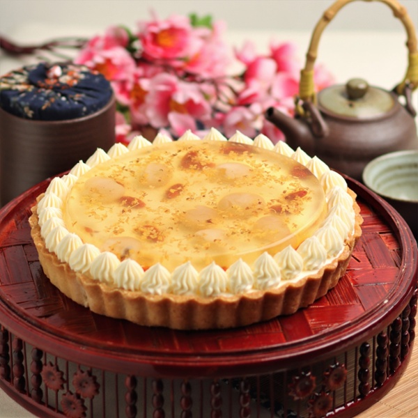 White Chocolate Mousse Tart with Osmanthus Jelly 1-1