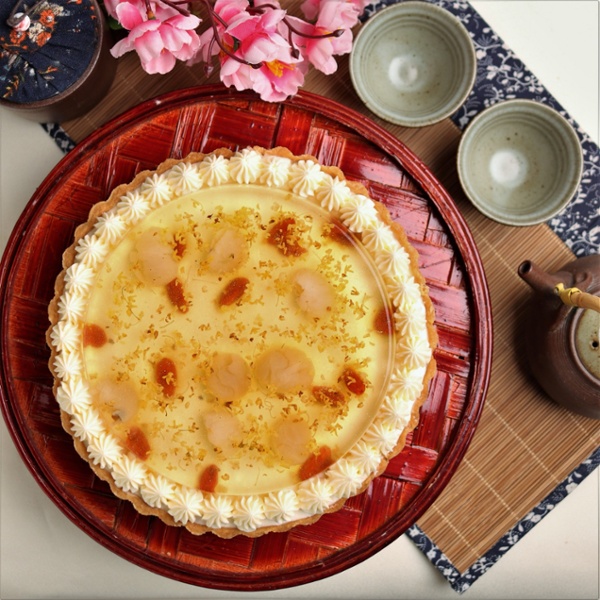White Chocolate Mousse Tart with Osmanthus Jelly 2-1
