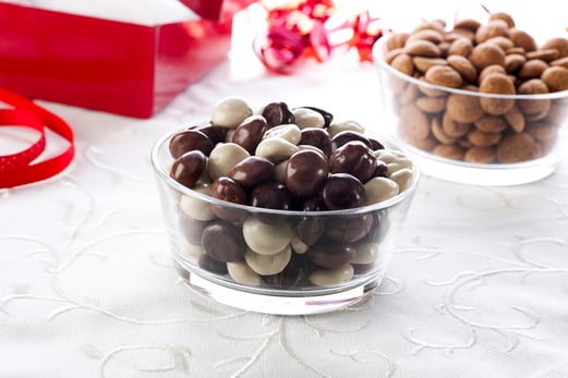 chocolate coated nuts