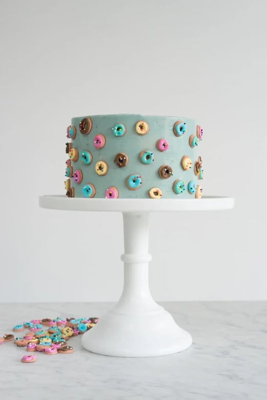donut sprinkle cake