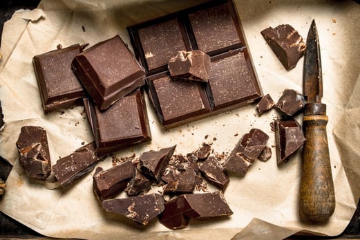 eating dark chocolate without sugar