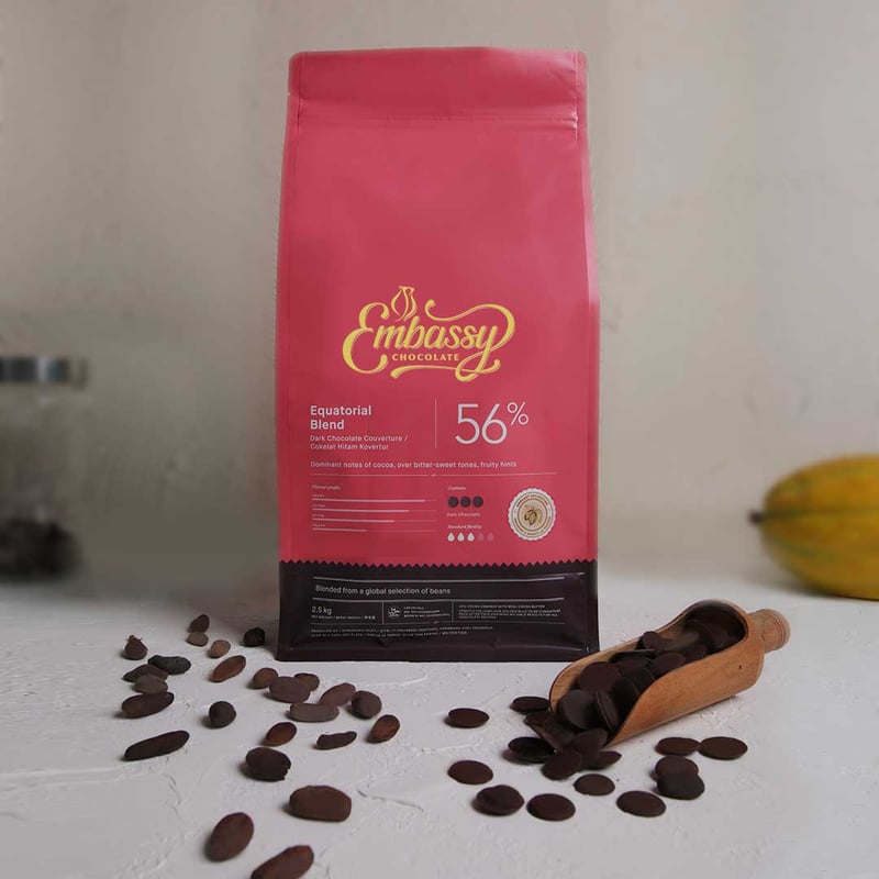 Equatorial Blend 56% Dark Chocolate Couverture