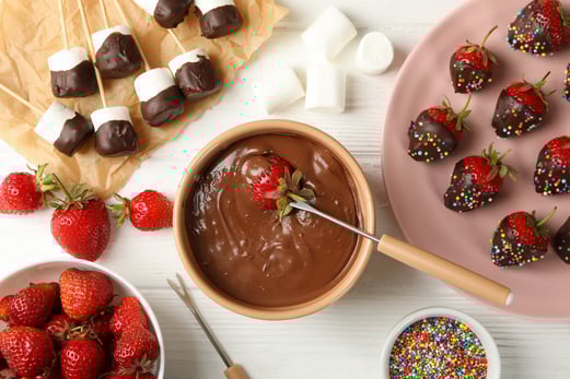 making dipping chocolate