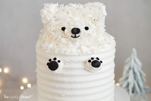 polar bear cake