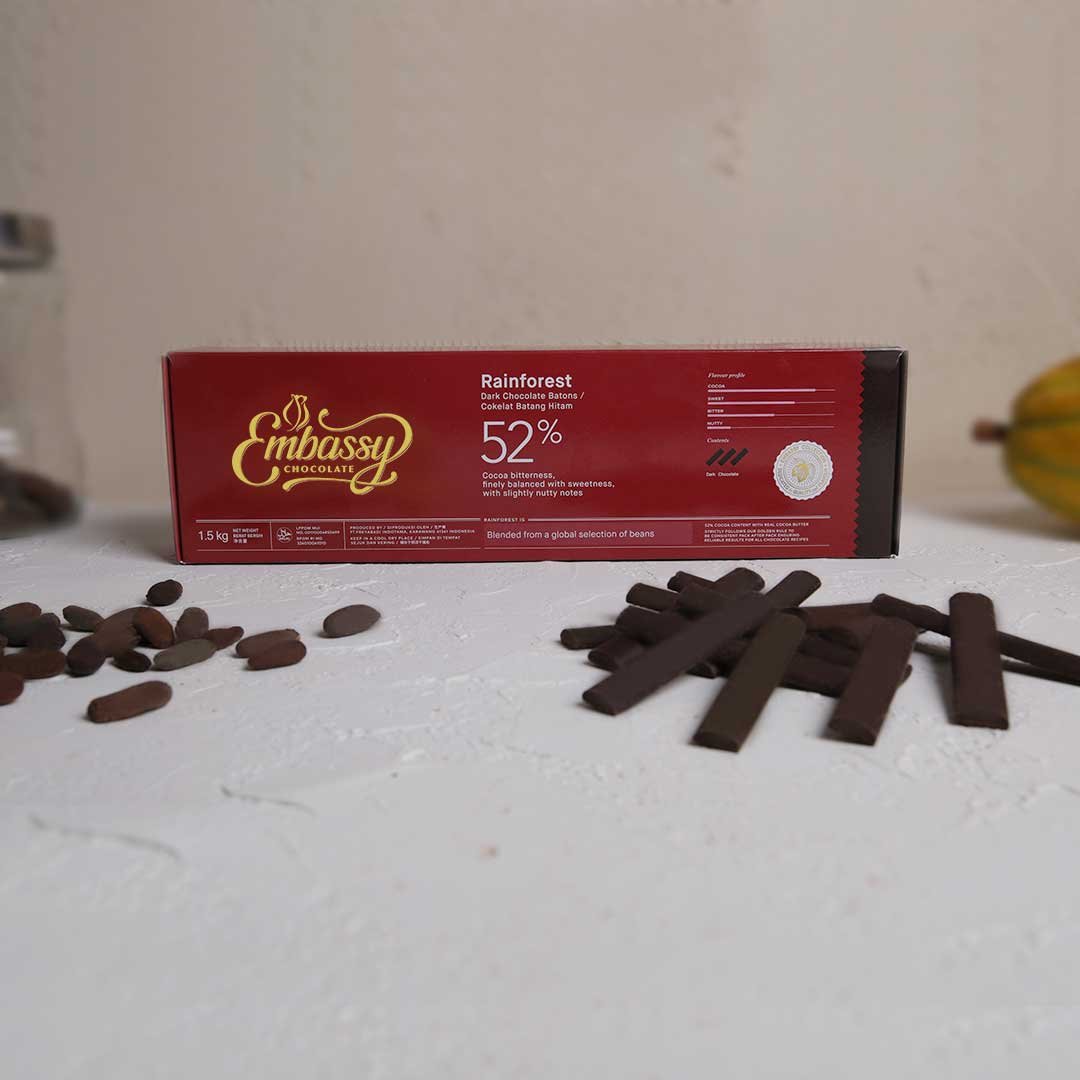 Rainforest 52% Dark Chocolate Batons.